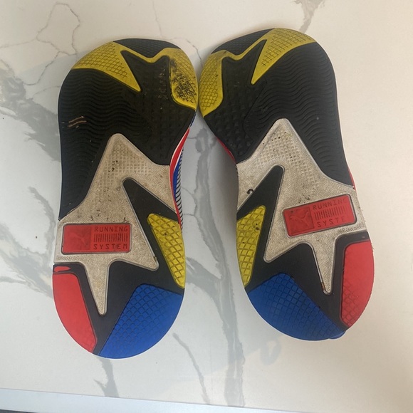 Puma RS-X Toys Mens Shoes Size 11 White Black Mesh Low Top Athletic Sneakers - Picture 3 of 4